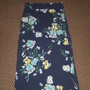 Floral maxi skirt